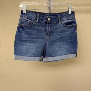 Time and Tru Cuffed Denim Shorts Size 4